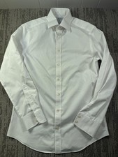 Charles Tyrwhitt Dress Shirt Mens 15 34/35 White Slim Fit Non Iron Long Sleeve
