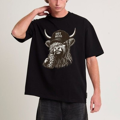 Tanuki Tee with Slow Progress Quote Shirt