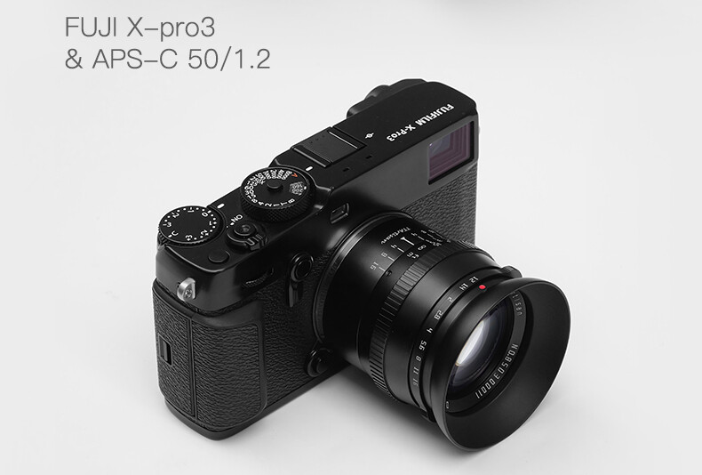TTArtisans 50mm APS-C Lens for Fujifilm Fuji X S10 XT200 XT4
