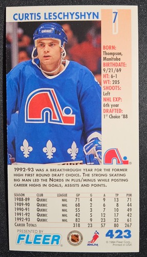 1993-94 Fleer PowerPlay Hockey Cards Pick/Choose/Complete Mint - Picture 265 of 433