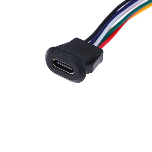 6 Pin Press Type USB Connector Type-C Waterproof With PH 2.0 Female Socket - Zdjęcie 4 z 16