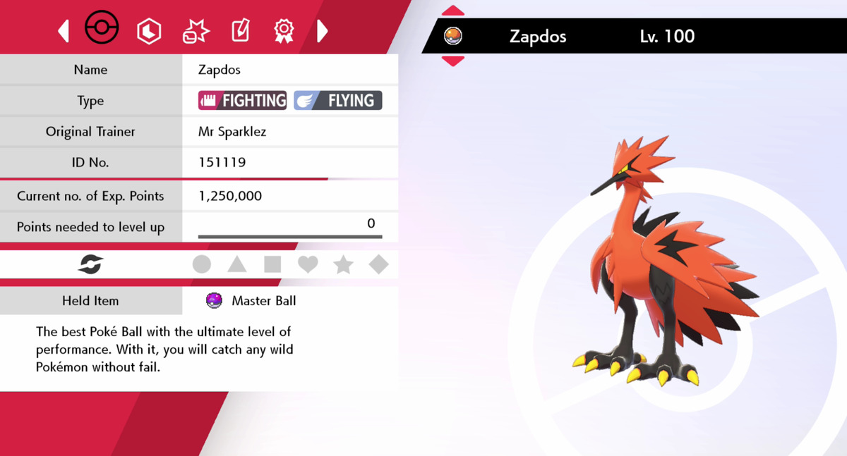 Pokémon Sword and shield Shiny Galarian 6ivs Articuno Zapdos Moltres