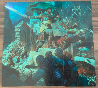 aragorn at helm's deep mtg cards Helms scene box Delight earth Aragorn at Helms Deep Scene Box contains 6 Traditional Foil Borderless Scene Cards MTG Aragorn at Helm's Deep