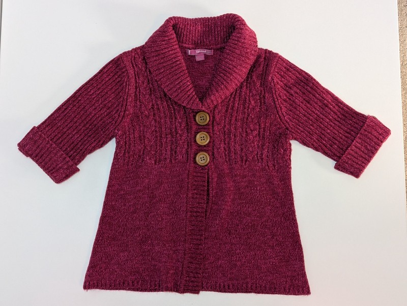 Takeout Girls Fusia Cardigan, Size L (12/14)