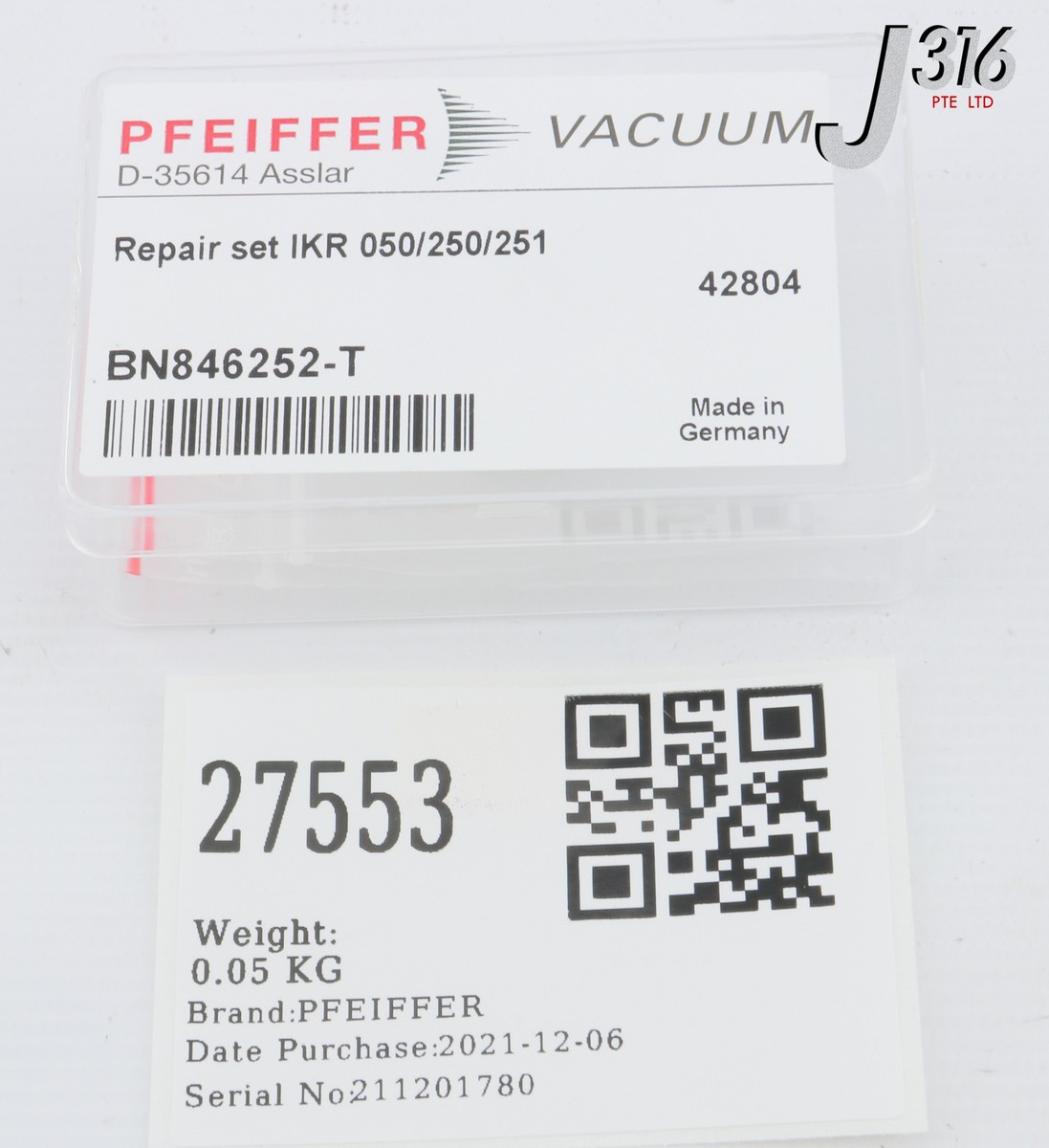 27553 PFEIFFER REPAIR SET FOR IKR 050/250/251 (NEW) BN846252-T | eBay