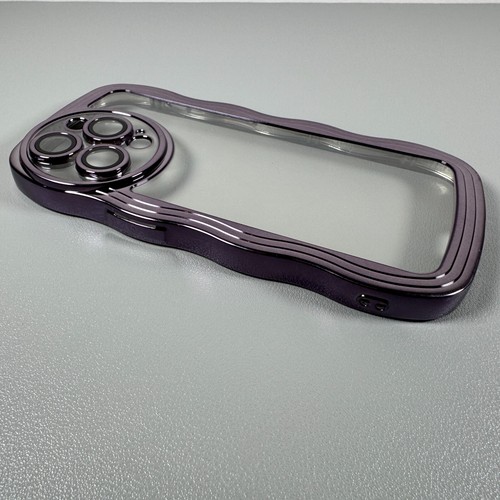 Funda para iPhone 14 Pro - Brillo Púrpura Metálico | Bordes Ondulados | Contorno Delgado - Imagen 15 de 18