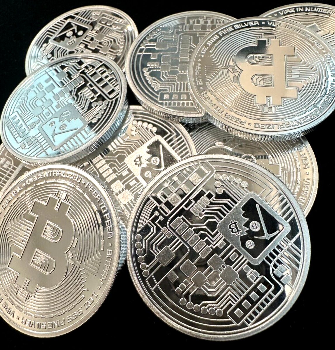 MK BarZ Bitcoin Blockchain Babe Silber 1 Troy Oz MK BarZ 