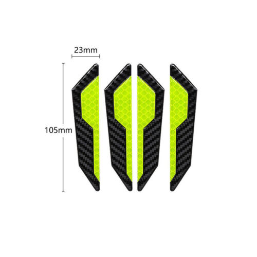 4pcs Car Side Door Edge Scratch Protector Strip Reflective Sticker Accessories - Picture 2 of 12
