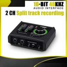 mini 2 Channel USB Audio Interface sound card Recording Streaming and Podcasting