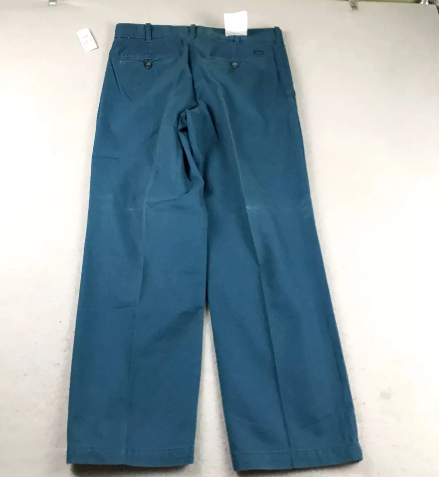 Pantalones chinos Izod de agua salada para hombre 32X30 azul mezcla de algodón elásticos calce recto nuevos con etiquetas Foto 4 de 4