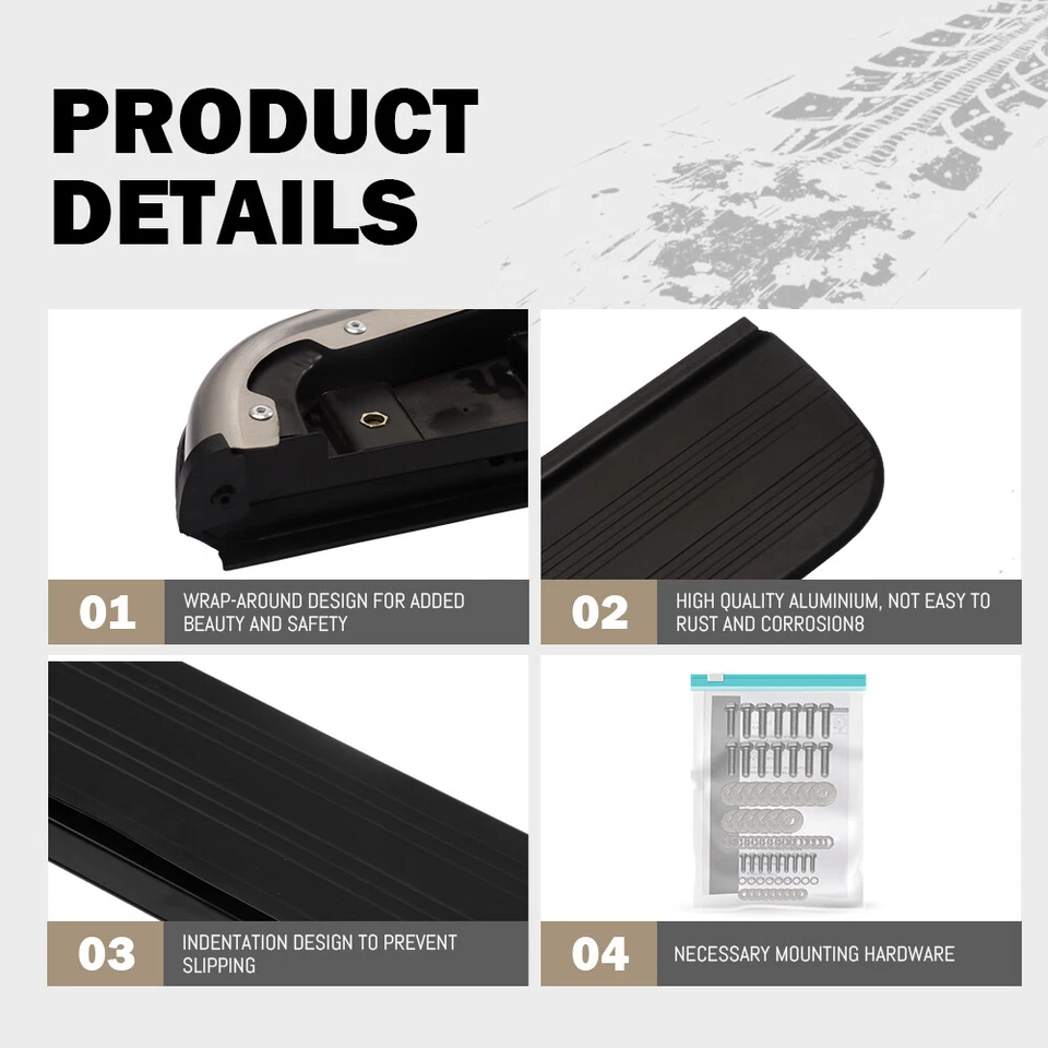 Running Boards for Land Rover Range Rover Sport 2013-2022 Side Steps Nerf Bar Foto 4 de 4