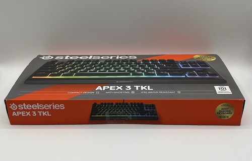 Steelseries Apex 3 TKL Compact Wired Gaming Keyboard Anti-Ghosting Technology