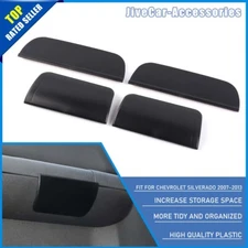 4pcs Door Armrest Handle Storage Box Tray Fit For Chevy Silverado SIERRA 2007-13