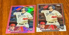 2023 Topps Chrome Pink + BASE #130 Ketel Marte Arizona Diamondbacks World Series