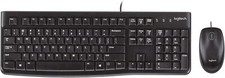 Logitech MK120 Wired USB Keyboard and Mouse, Black. open box