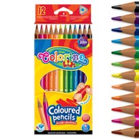 Colorino 12 Dreieckige Buntstifte Farbstifte Malstifte Zeichenstifte Set Farben
