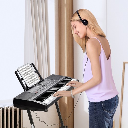 VEVOR Tastiera Pianoforte Digitale 61 Tasti Elettrico Portatile 200 Toni - Zdjęcie 8 z 12