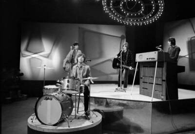 Small Faces perform on the set of a pop music television show in L- Old Photo