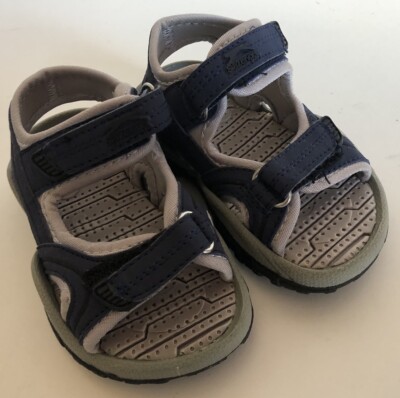 Slazenger Wave Jungen blaue Sandalen Klettverschluss verstellbar Sommer Strand UK Größe 6