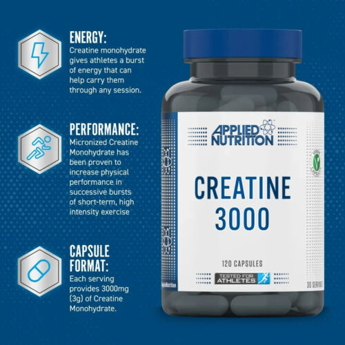 Applied Nutrition - Creatine Monohydrate Capsules - Picture 2 of 6