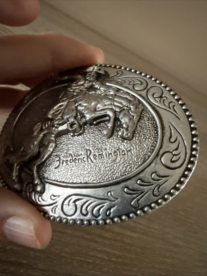 Пряжка ковбойского ремня Western Rodeo | The Bronc Buster от Frederic Remington - Изображение 2 из 4