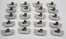 Lot of 20 NOS Switchcraft 46206MRX SLIDE SWITCHES DPDT 3A 125V ON - Momentary ON