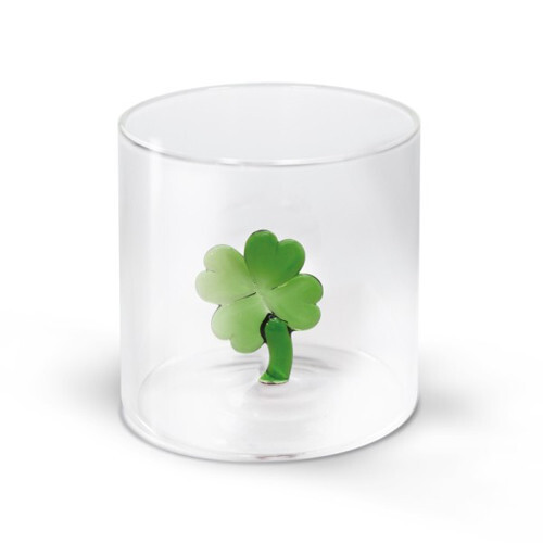 WD LIFESTYLE BICCHIERE VETRO BOROSILICATO Monterey Quadrifoglio 250ml WD566QUA