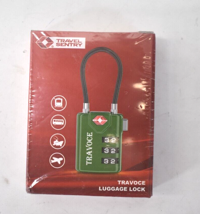 Travoce Travel Sentry Search Alert Combination Luggage Cable Locks