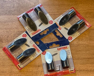 Gardinia Endkopf Chicago Elyse 20 mm Titan  4 Packungen = 8 Stück