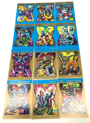 1992 SkyBox Marvel X-Cutioner's Stryfe's Strike Files Hunter & Prey 12 ...