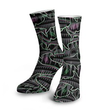 Spacefish Army Dive Socks - Neon Jaws