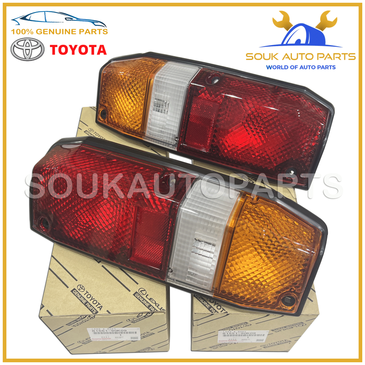 81551-90K09, 81561-90K09 Genuine Toyota LENS, REAR COMBINATION