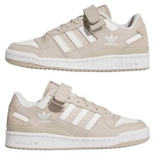 adidas ORIGINALS FORUM LOW TRAINERS SNEAKERS BEIGE WHITE RETRO 90S BASKETBALL OG