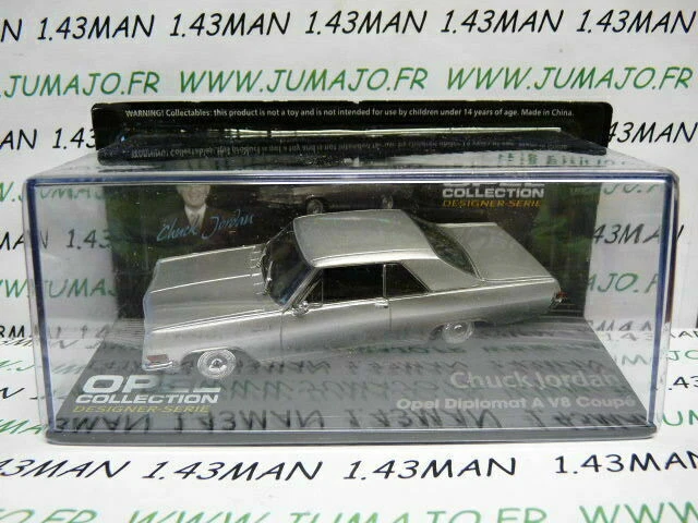 OPE125 1/43 IXO designer serie OPEL collection : DIPLOMAT A V8 C.Jordan silver - Photo 2/2