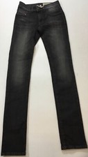 Diesel Women 32 Livier Super Slim Low Jegging Jeans 168 0609S Black Size 25
