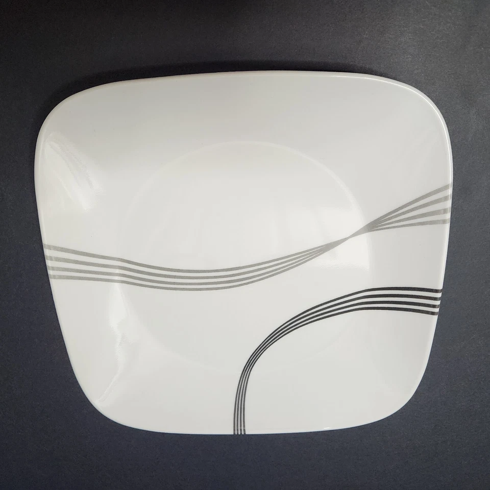 Corelle Dinnerware URBAN ARC 1 Dinner Plate 2 Luncheon Plates 2 Bowls Lot of 5 - Image 3 of 4