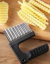 Potato French Fry Wavy Slice Cutter Stainless Steel