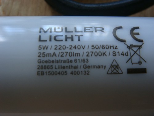 Müller-Licht LED Light Bulb S14d 5W Warm White 30 x 300mm