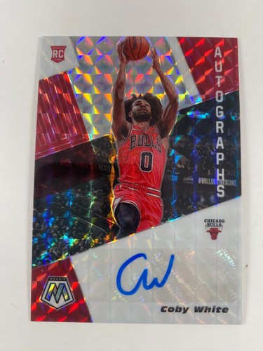 2019-20 Panini Mosaic Silver Prizm Coby White AUTO #RA-CWT Rookie RC
