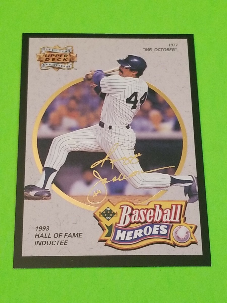 1993 UPPER DECK BASEBALL HEROES #A9 REGGIE JACKSON NEW YORK