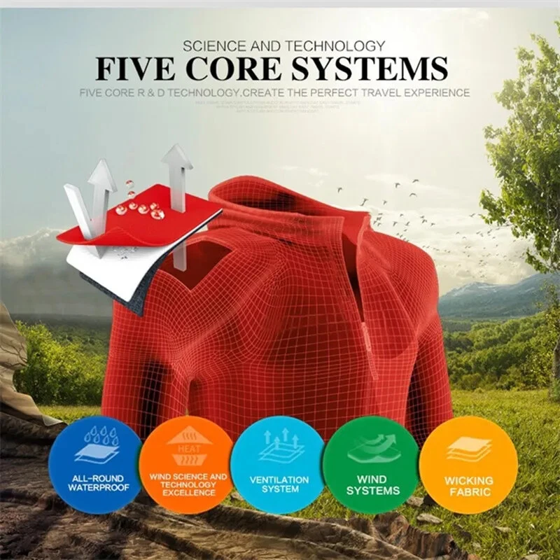 Conjuntos de chaqueta de ciclismo impermeable MTB bicicleta impermeable reflectante jersey pantalones traje Foto 4 de 4