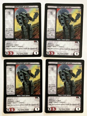 Dervish DV-6M (4) Battletech CCG Limited 'Mech