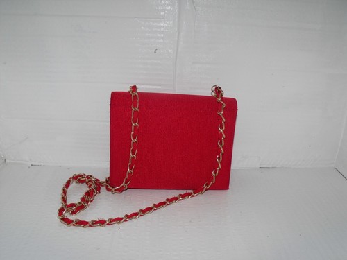 Mini Chain Bag Clutch With Sholder Strap,- Red - Picture 2 of 5