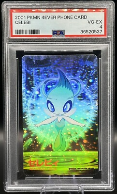 2001 Pokemon CELEBI Phone Card Ghost Holo PSA 4 First Appearance RARE LOW  POP  | eBay