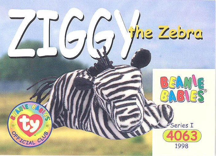 Ty beanie baby store ziggy value