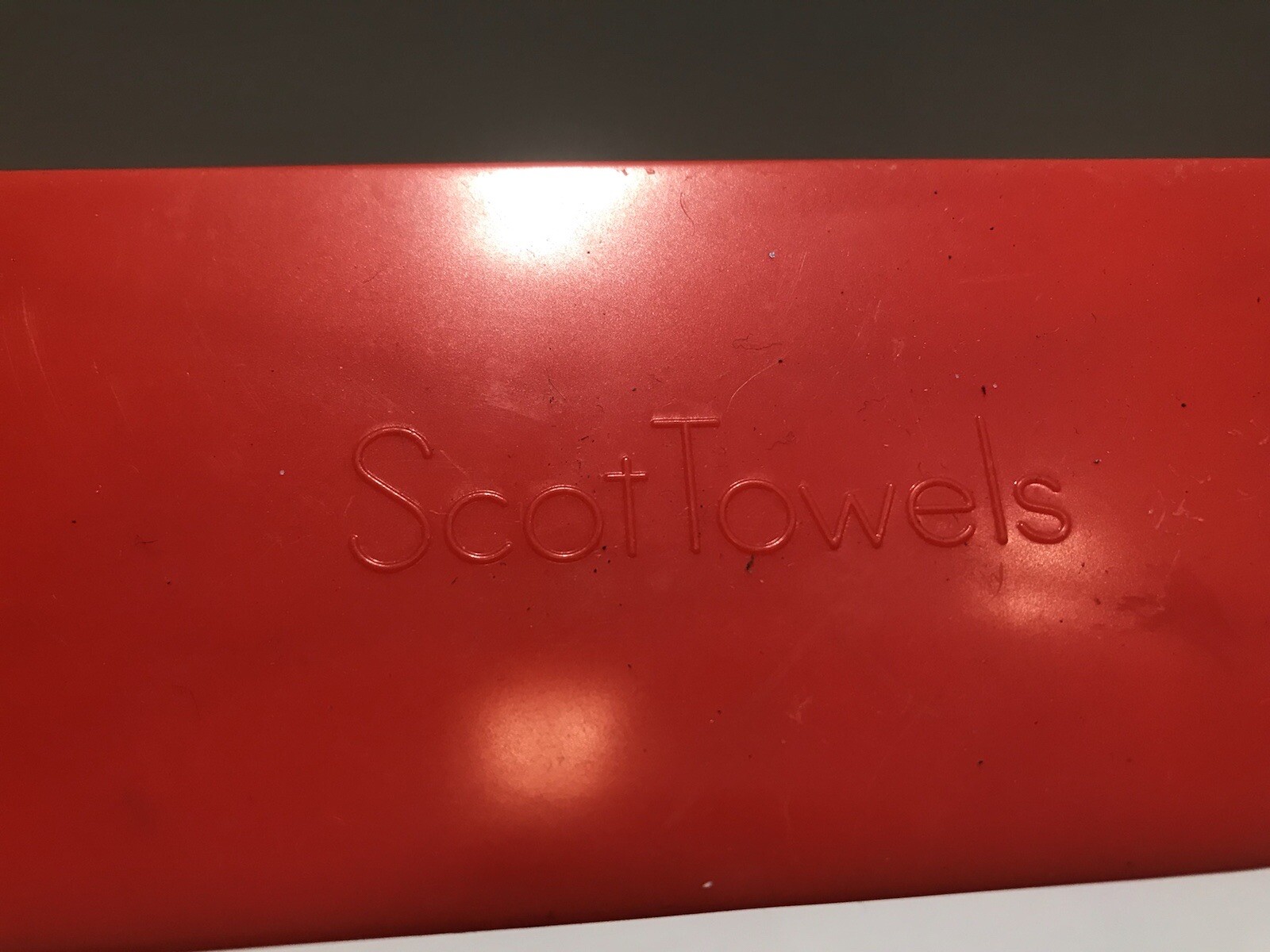 Vintage Scott Towels Paper Towel Holder Wall Mount Reddish Orange Std