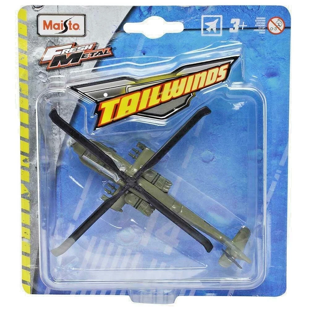 AH-64 Apache Helicopter. US ARMY. Maisto Fresh Metal Tailwinds