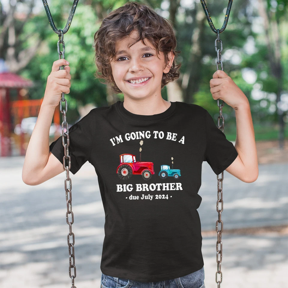 I'm Going To Be A Big Brother T Shirt shirt Baby Announcement Boy Top New Fam... - Image 4 of 4