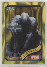 2025 Topps Chrome Marvel Comics Yellow Lava Refractor Ronan #157 14wi