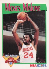 1991 NBA Properties, Inc. NBA Yearbook MOSES MALONE #91
